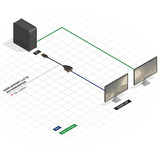 Lindy DisplayPort 1.2 auf DVI-D Basis-Adapter schwarz