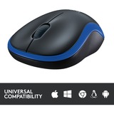 Logitech Wireless Mouse M185, Maus blau, Retail