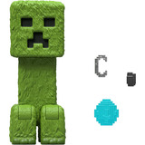 Mattel Minecraft Movie Creeper Actionfigur und Zubehör, Spielfigur Spielset mit 10 cm Figur