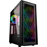Sharkoon RGB WAVE Generalüberholt, Tower-Gehäuse schwarz, Seitenteil aus gehärtetem Glas