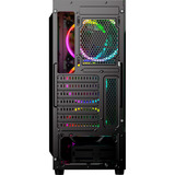 Sharkoon RGB WAVE Generalüberholt, Tower-Gehäuse schwarz, Seitenteil aus gehärtetem Glas