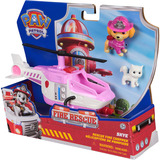 Spin Master Paw Patrol Fire Rescue - Skyes Rettungshubschraube, Spielfahrzeug mit Skye Hundefigur und Katzenfigur