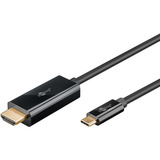 goobay USB Adapterkabel, USB-C Stecker > HDMI Stecker, 4K / 60Hz schwarz, 1 Meter