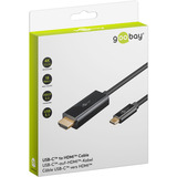 goobay USB Adapterkabel, USB-C Stecker > HDMI Stecker, 4K / 60Hz schwarz, 1 Meter