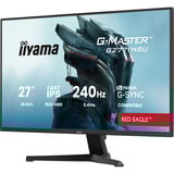 iiyama G-Master G2771HSU-B1 Red Eagle, Gaming-Monitor 68.6 cm (27 Zoll), schwarz (matt), FullHD, Fast-IPS, HDMI, DP, G-Sync komp., USB-Hub, 240Hz Panel