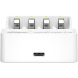 Ansmann Lithium-Ladegerät Pure Power Set 4× Mignon AA Akkus und Lademodul weiß/mehrfarbig