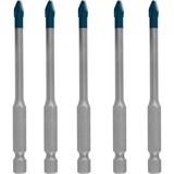Bosch EXPERT HEX-9 HardCeramic Dachziegel-Bohrer, Ø 5mm 5 Stück, Länge 90mm