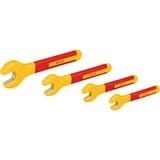 Bosch Professional VDE Einmaulschlüssel-Set 8/ 10/ 13/ 17mm Professional, Schraubenschlüssel rot/gelb, 4-teilig