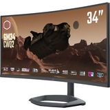 Cooler Master GM34-CWQ2, LED-Monitor 86.4 cm (34 Zoll), schwarz, UWQHD, VA, Curved, Quantum Dot, 180Hz Panel