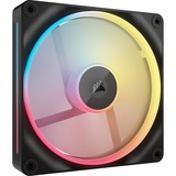 Corsair iCUE LINK LX140-R RGB PWM Reverse, Gehäuselüfter schwarz, 2er Pack, 140 mm