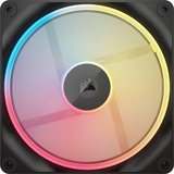 Corsair iCUE LINK LX140-R RGB PWM Reverse, Gehäuselüfter schwarz, 2er Pack, 140 mm