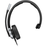 HP Poly Mission 615 Mono-USB-Headset (kabelgebunden) schwarz, USB Type-C und Type-A, PU-Leder-Ohrpolster (Oberflächenmaterial)