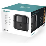 Hisense Heißluftfritteuse HAF1350DR schwarz, 1.350 Watt, Korb 6,7 Liter, mit Sichtfenster