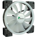 Inter-Tech Argus RS-141 RGB 140x140x25, Gehäuselüfter schwarz, 140 mm