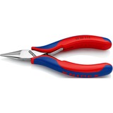 KNIPEX Elektronik-Greifzange 35 22 115, Elektronik-Zange rot/blau, glatte Greifflächen, Länge 115mm