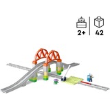 LEGO 10426 DUPLO Town Eisenbahnbrücke und Schienen - Erweiterungsset, Konstruktionsspielzeug 