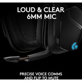 Logitech Gaming G935, Gaming-Headset schwarz, 7.1 Virtual Surround, Lightsync
