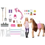 Mattel Barbie Mysteries: Die große Pferdejagd - Ultimativer Pferdestall, Spielgebäude mit Puppe, Spielzeugpferd und Zubehör