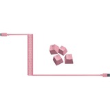 Razer Upgrade-Set mit PBT-Tastenkappen + Spiralkabel pink