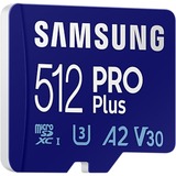 SAMSUNG PRO Plus 512 GB SDXC (2023), Speicherkarte UHS-I U3, Class 10, V30, inkl. USB-Adapter