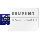 Samsung PRO Plus 512 GB SDXC (2023), Speicherkarte UHS-I U3, Class 10, V30, inkl. USB-Adapter