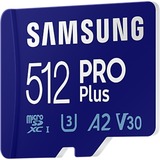 Samsung PRO Plus 512 GB SDXC (2023), Speicherkarte UHS-I U3, Class 10, V30, inkl. USB-Adapter