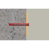 fischer Langschaftdübel HybridPower 10x90 T  rot/grau, 10 Stück