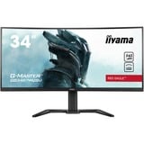 iiyama G-Master GB3467WQSU-B5, Gaming-Monitor 86.4 cm (34 Zoll), schwarz, WQHD, VA, AMD Free-Sync, HDR, 165Hz Panel