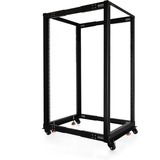 Alphacool ES 19" Open Frame Serverrack , Rack, Server-Gehäuse schwarz, 25 Höheneinheiten