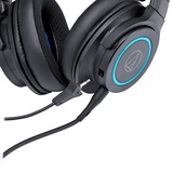 Audio-Technica ATH-G1, Gaming-Headset schwarz/blau, 3,5 mm Klinke