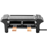 Bestron Mini Raclette schwarz/holz, für 2 Personen