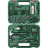 Bosch Heimwerken & Garten Advanced Hand Tool S, 64-teilig, Werkzeug-Set grün, mit Werkzeugkoffer