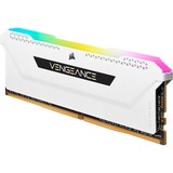 Corsair DIMM 16 GB DDR4-3600 (2x 8 GB) Dual-Kit, Arbeitsspeicher weiß, CMH16GX4M2D3600C18W, Vengeance RGB PRO SL, INTEL XMP