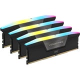 Corsair DIMM 96 GB DDR5-6400 (4x 24 GB) Quad-Kit, Arbeitsspeicher schwarz, CMH96GX5M4B6400C32, Vengeance RGB, INTEL XMP