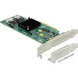 DeLOCK 8 Port SATA PCI Express x8 Karte mit Anschlusskabel, Schnittstellenkarte 
