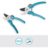 GARDENA Gartenschere EasyCut türkis, Bypass, für Schnittblumen