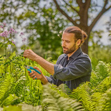 GARDENA Gartenschere EasyCut türkis, Bypass, für Schnittblumen