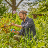 GARDENA Gartenschere EasyCut türkis, Bypass, für Schnittblumen