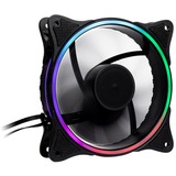 Inter-Tech RGB-Lüfter 120x120x25, Gehäuselüfter schwarz, für IT-3303 und IT-3306, 120 mm