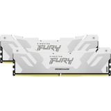 Kingston FURY DIMM 32 GB DDR5-7200 (2x 16 GB) Dual-Kit, Arbeitsspeicher weiß, KF572C38RWK2-32, Renegade, INTEL XMP