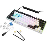 Sharkoon SKILLER SGK50 S3, Gaming-Tastatur weiß, FR-Layout, Gateron Yellow