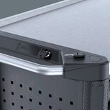 Wera 9701 Tool Rebel Werkstattwagen Stainless XXL 1, mit Bestückung, Werkzeugwagen schwarz, 188-teilig (Elektro / VDE), im exklusiven Tool Rebel Design