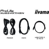 iiyama ProLite XUB2497HSN-B2, LED-Monitor 60.5 cm (23.8 Zoll), schwarz (matt), FullHD, IPS, USB-C, RJ-45, 100Hz Panel
