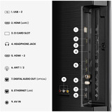 Hisense 55A6S, LED-Fernseher 139 cm (55 Zoll), schwarz/dunkelgrau, UltraHD/4K, Triple Tuner