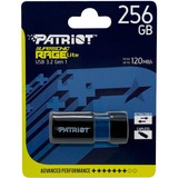 Patriot Supersonic Rage Lite 256 GB, USB-Stick schwarz/blau, USB-A 3.2 Gen 1