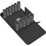 Wera 8790 C Impaktor Deep Set 1, 11‑teilig, Steckschlüssel schwarz, 1/2", in textiler Box