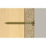 fischer Spanplattenschraube ClassicFast II 4,0x45 Senkkopf PZ 500 Stück, mit Teilgewinde