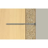 fischer Spanplattenschraube ClassicFast II 6,0x40 Senkkopf TX 200 Stück, mit Teilgewinde, verzinkt