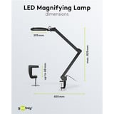 goobay LED-Klemm-Lupenleuchte 10W, LED-Leuchte schwarz