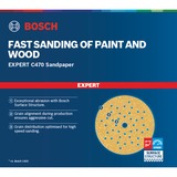 Bosch Expert C470 Schleifblatt, Ø 125mm, K320 Multilochung 5 Stück, für Exzenterschleifer